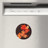 踊り火鳥抽象芸術アートラウンドマグネット マグネット (インサイチュ (食洗機))