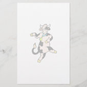 踊り牛文房具 便箋 (正面)