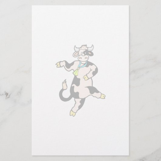 踊り牛文房具 便箋 (正面)