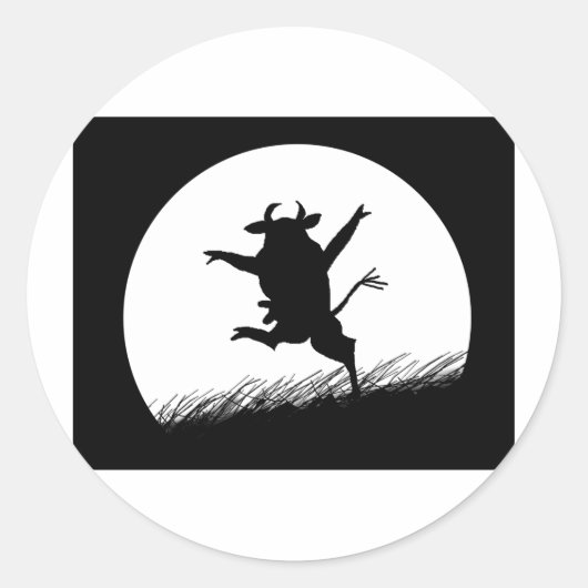 踊り牛 ラウンドシール (正面)