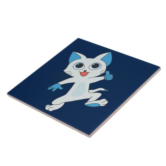 踊り猫セラミックタイル タイル (側面)