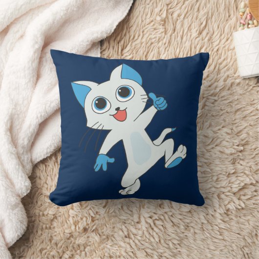 踊り猫枕 クッション (ブランケット)