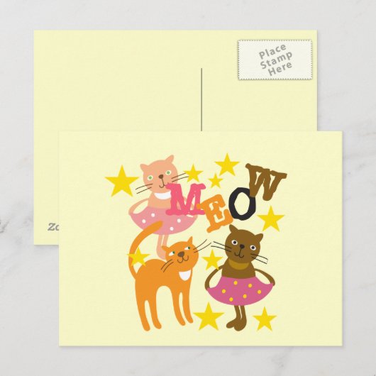 踊り猫 ポストカード (正面/裏面)