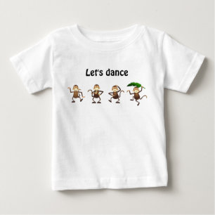 踊り猿は、踊ろう ベビーTシャツ