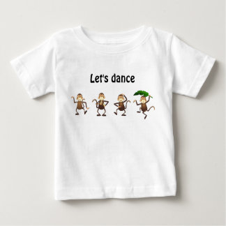 踊り猿は、踊ろう ベビーTシャツ