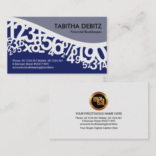 踊り番号Waveアカウント 名刺 (正面/裏面)