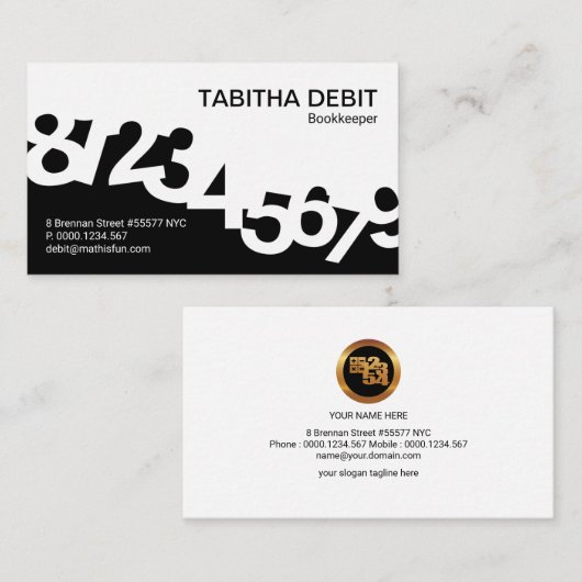 踊り番縁ど号の波動簿記 名刺 (正面/裏面)