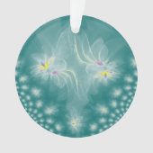 踊り白金ゴールドフラクタル水ユリ オーナメント (正面)