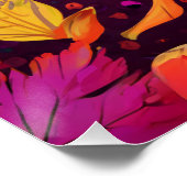 踊り秋のひまわりカラフル畑 ポスター (コーナー)