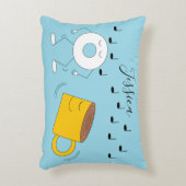 踊り粉末ドーナツ&コーヒーマグ アクセントクッション (正面(垂直))