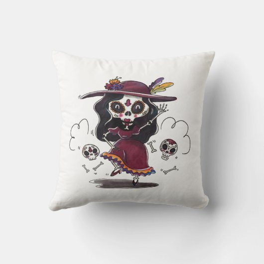 踊り糖スカル クッション (裏面)