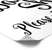 踊り結婚シューズプリント ポスター (角)