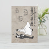 踊り結婚夫婦 招待状 (スタンド正面)