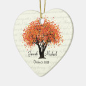 踊り結婚開花の写真 セラミックオーナメント (左)