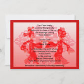 踊り結婚/フォーマル結婚式招待状 招待状 (裏面)