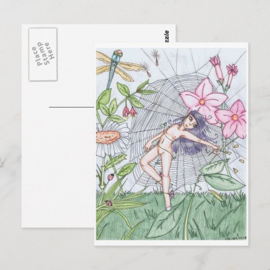 踊り自然。 ポストカード (正面/裏面)