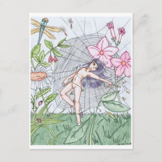 踊り自然。 ポストカード (正面)