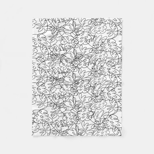 踊り花フリースブランケット フリースブランケット (正面)