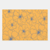 踊り花束紙 ラッピングペーパーシート (正面2)