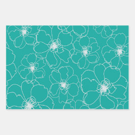 踊り花束紙 ラッピングペーパーシート