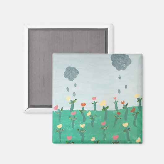 踊り花磁石 マグネット (正面/裏面)