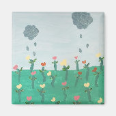 踊り花磁石 マグネット (正面)