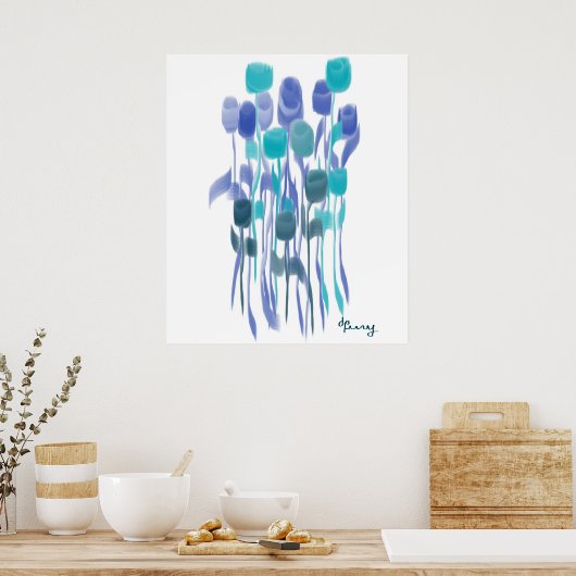 踊り花 ポスター (キッチン)