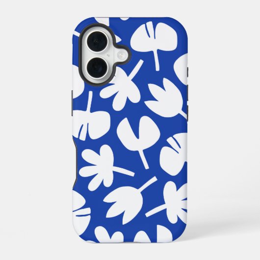踊り葉青パターン iPhone 16ケース (裏面)