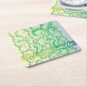 踊り葉 スクエアペーパーコースター (アングル)