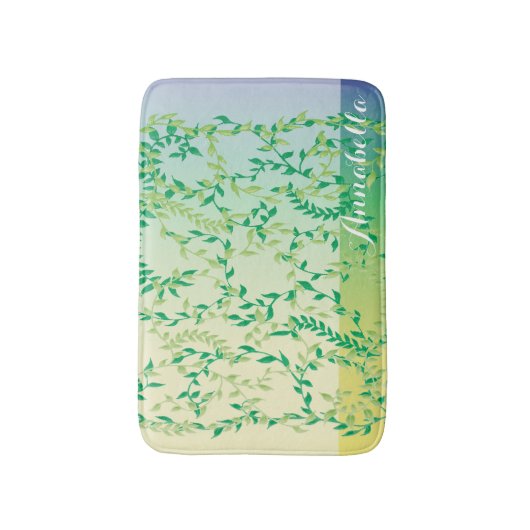 踊り葉 バスマット (正面縦)