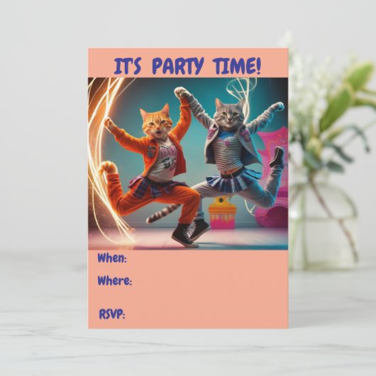 踊り虎猫 招待状 (スタンド正面)