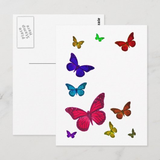 踊り蝶 ポストカード (正面/裏面)