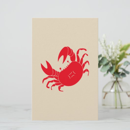 踊り蟹 便箋 (スタンド正面)