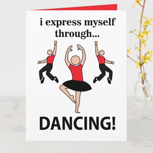 踊り表現自身踊り カード (黄色い花)