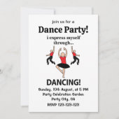 踊り表現自身踊り 招待状 (正面)