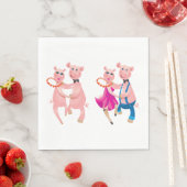 踊り豚 スタンダードランチョンナプキン (インサイチュ)