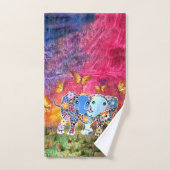 踊り象 バスタオルセット (ハンドタオル)