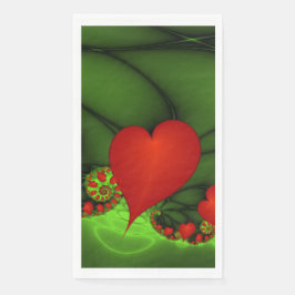 踊り赤いハートモダン抽象芸術フラクタル