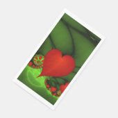 踊り赤いハートモダン抽象芸術フラクタル (コーナー)