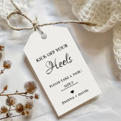踊り足のサイン結婚に足を運ぶ ギフトタグ