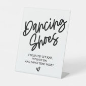 踊り足の標識用結婚靴 台座サイン (正面)