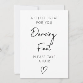 踊り足の署名テンプレート結婚、のビーチサンダルSig 招待状