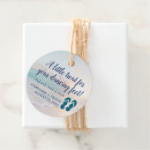 踊り足ビーチサンダルビーチ結婚式 フェイバータグ (インサイチュ)