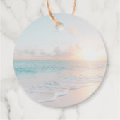 踊り足ビーチサンダルビーチ結婚式 フェイバータグ (裏面)