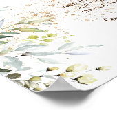 踊り足ビーチサンダル結婚のハーブ徴候 ポスター (角)