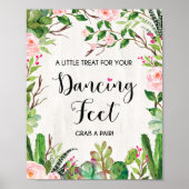 踊り足フィエスタ結婚ズシューズデコール ポスター (正面)