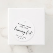 踊り足フリップフロップ結婚式の引き出物ラベル フェイバータグ (インサイチュ)