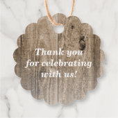 踊り足素朴ビーチサンダル結婚 フェイバータグ (裏面)