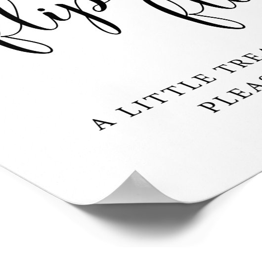 踊り足踊りシューズ結婚のフリップフロップサイン ポスター (角)