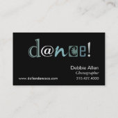 "踊り足"の-振付師、ダンサー、インストラクター 名刺 (裏面)